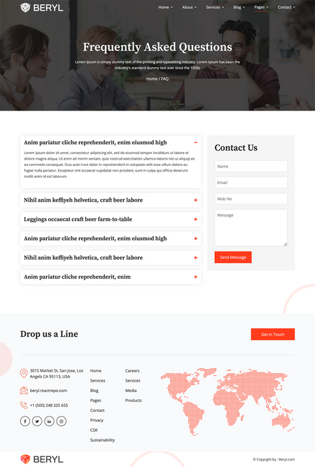 Beryl - Agency/Corporate HTML5 Template Image 12