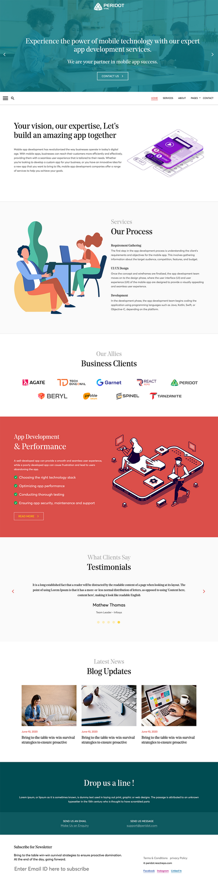 Peridot - Agency/Corporate HTML5 Template Image 2