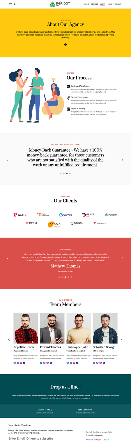 Peridot - Agency/Corporate HTML5 Template Image 5