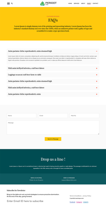 Peridot - Agency/Corporate HTML5 Template Image 12