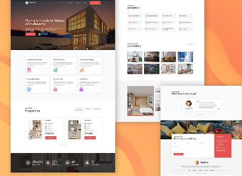 Topaz - Real Estate Landing Page 1