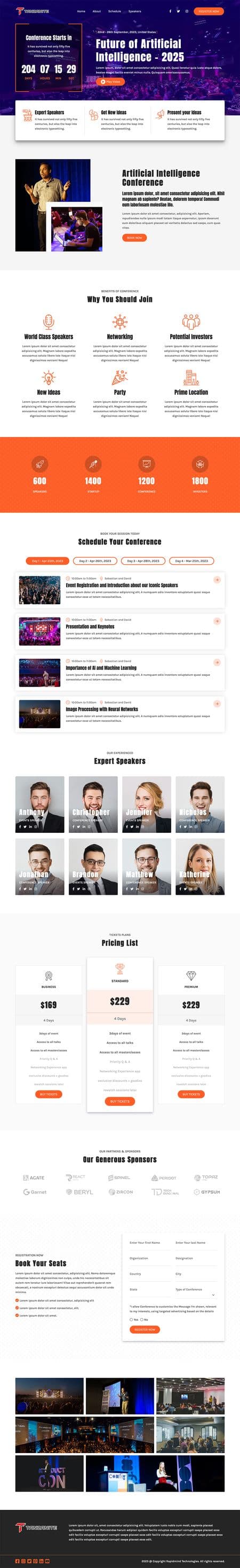 Tanzanite - Event and Conference Landing Pages Image 5