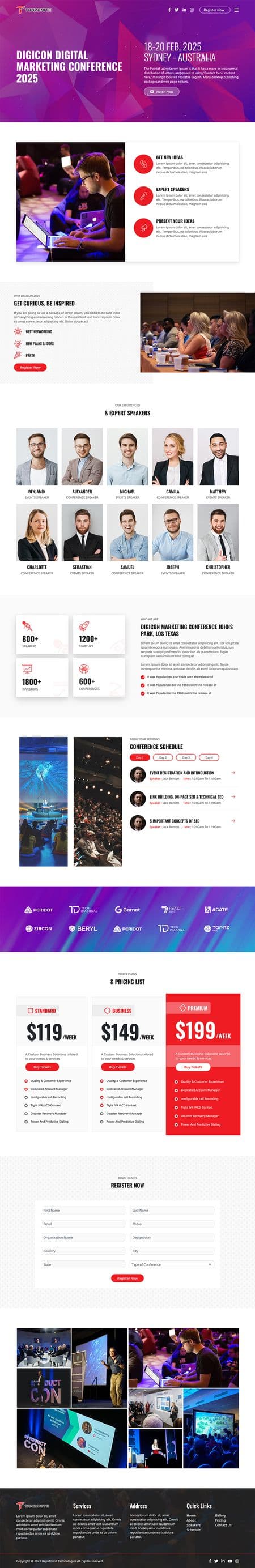 Tanzanite - Event and Conference Landing Pages Image 10