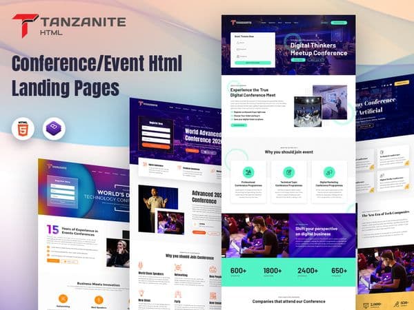 Tanzanite - Event and Conference Landing Pages Image 0