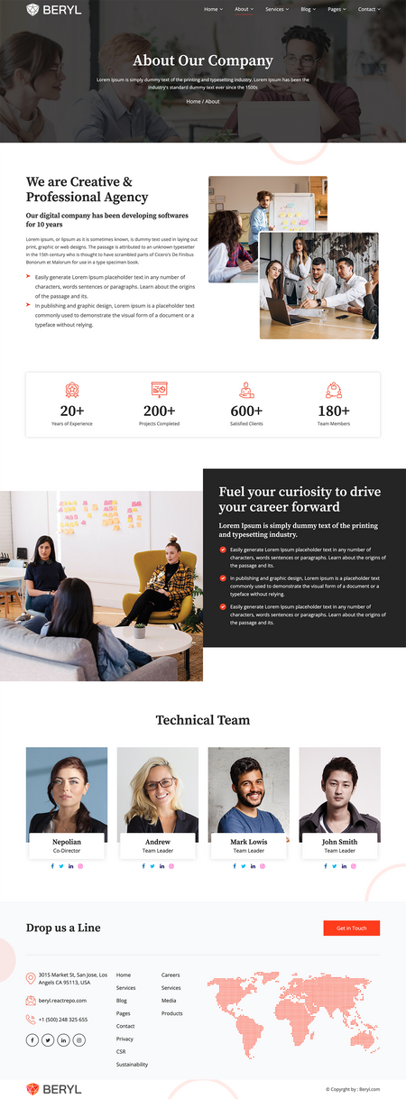 Beryl - Agency/Corporate HTML5 Template Image 5