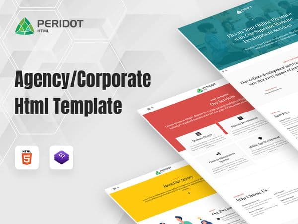 Peridot - Agency/Corporate HTML5 Template Image 0
