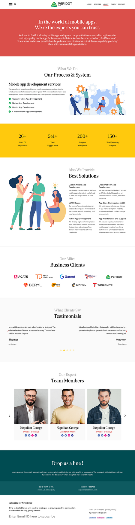 Peridot - Agency/Corporate HTML5 Template Image 6