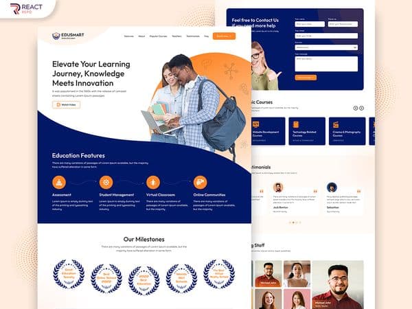 Onyx - Education Institute Landing Page 1