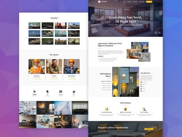 Topaz - Real Estate Landing Page 4