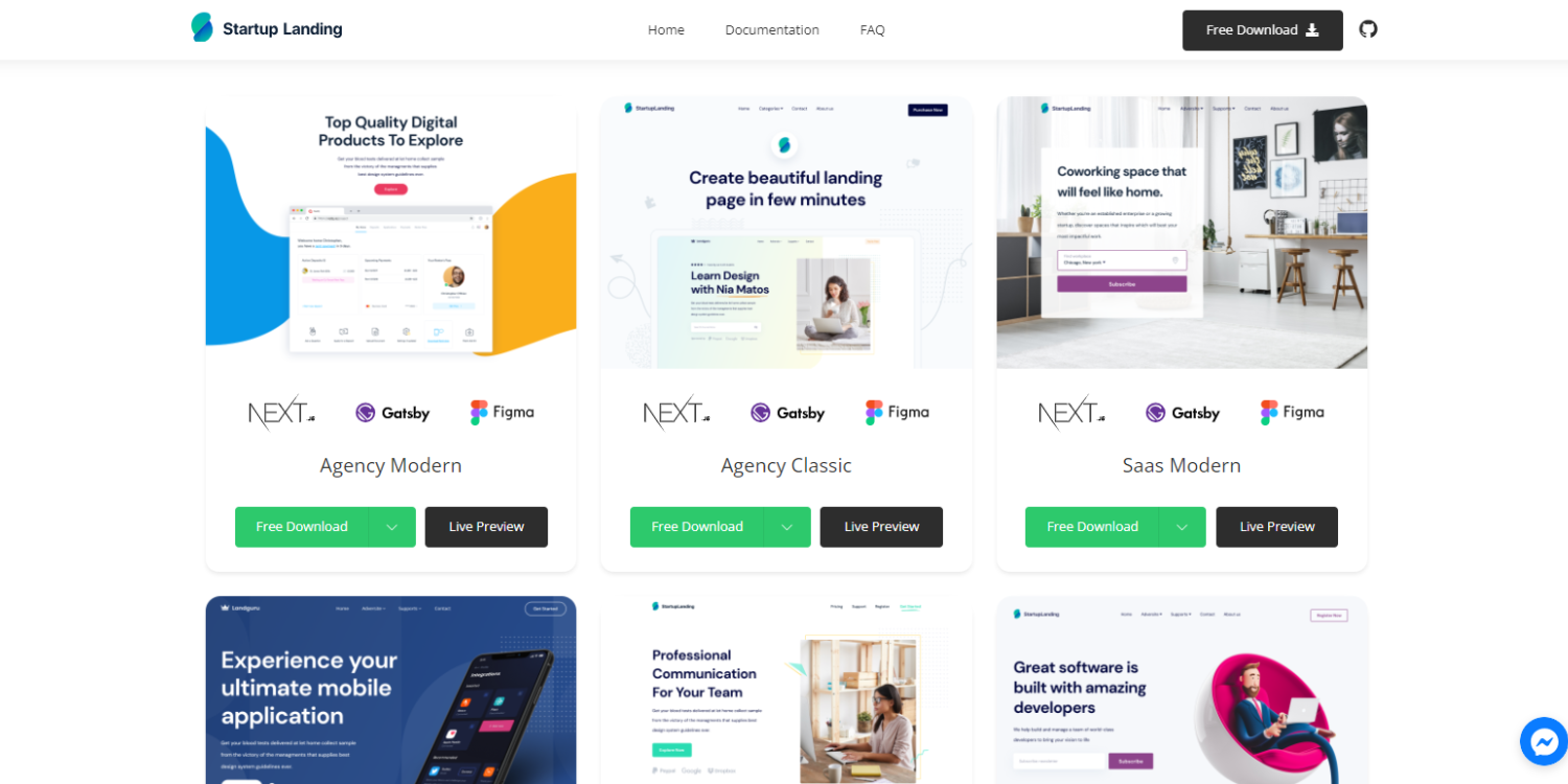 10 Best Next.js Landing Page templates